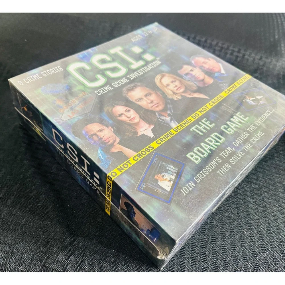 CSI Crime Scene Investigation Board Game 2004 NEW Sealed 8 Crime Stories Vintage